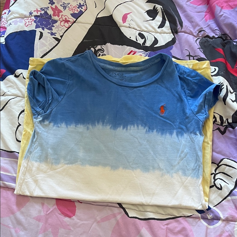 Polo by Ralph Lauren Kids Blue and White Tee